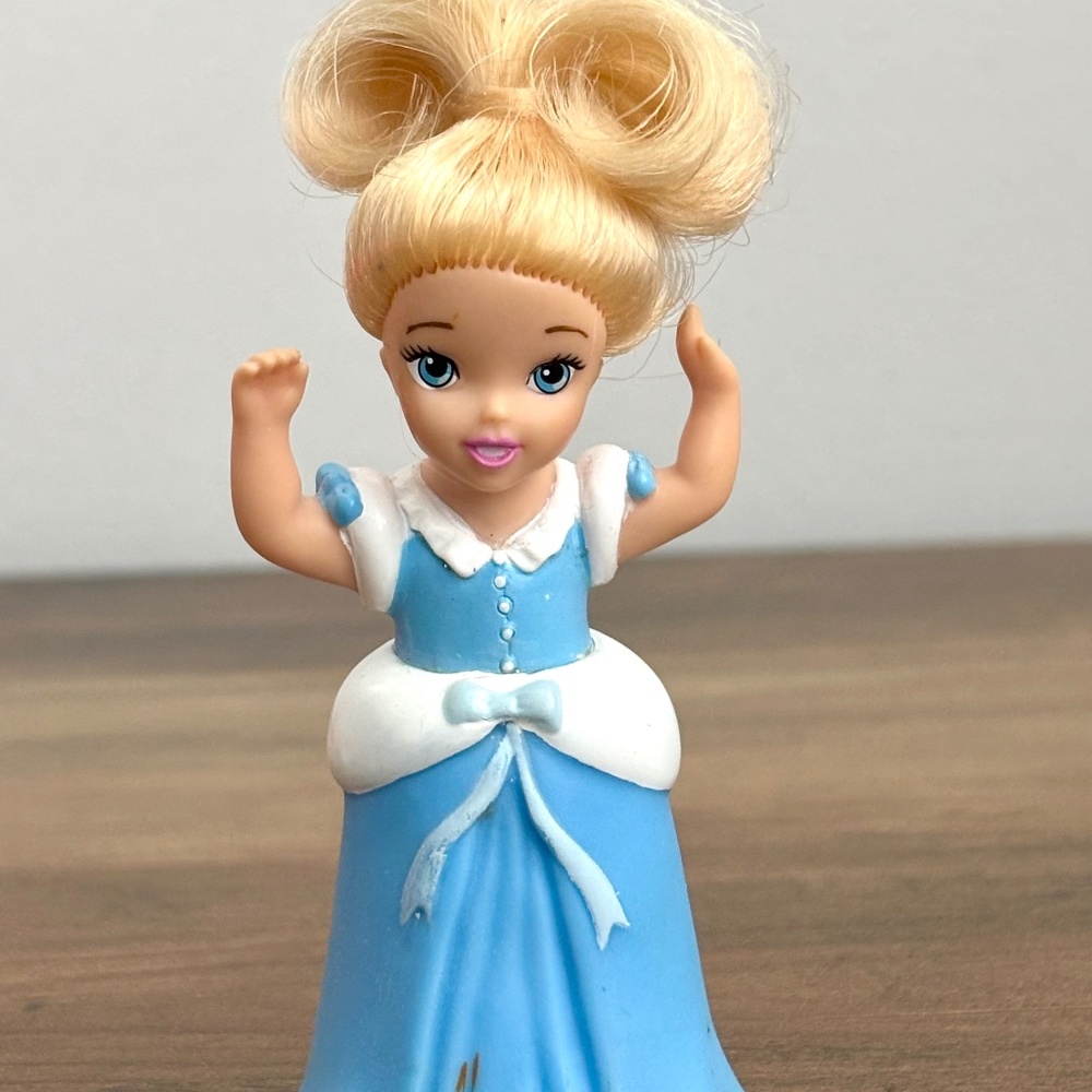 Disney My First Princess CINDERELLA Doll 2002 Mattel 4” Toy Figure Cake Topper